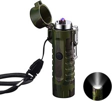 Elektrisch Feuerzeug Winddichte, USB aufladbar Feuerzeug mit Taschenlampe