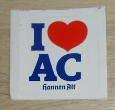 Alter Aufkleber | Sticker Hannen Alt - I love AC - Aachen