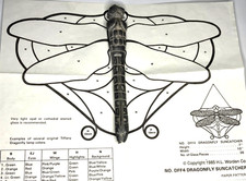Tiffanytechnik /Objekt Libelle  massiv Schnittmuster /  BoSi Art seit 1990