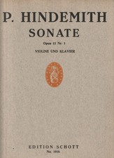 Paul Hindemith: Sonate Opus 11