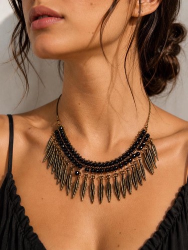 Boho halskette statement - boho, halskette,