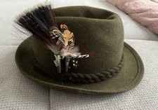 Alter Herren Hut mit echtem Gamsbart und Federn Gr. 58