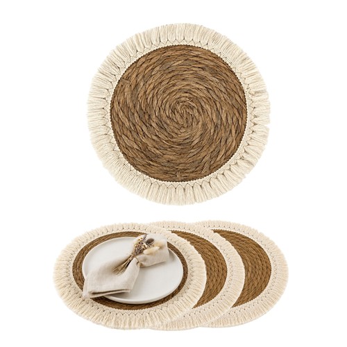 Deko untersetzer boho seegras - deko,