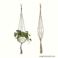 Blumenampel Hängeampel Makramee , Jutegarn, Pflanzenaufhänger,Boho #AA