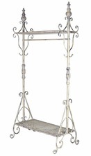 Standgarderobe Shabby Garderobenständer Weiss Kleiderständer Garderobe Metall