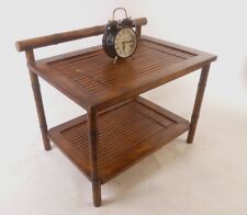 Bambus Look Beistelltisch Nachttisch Metall