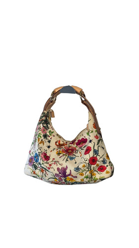 Gucci floral horsebit - , leather
