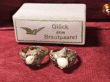 Paar antike Eheringe im