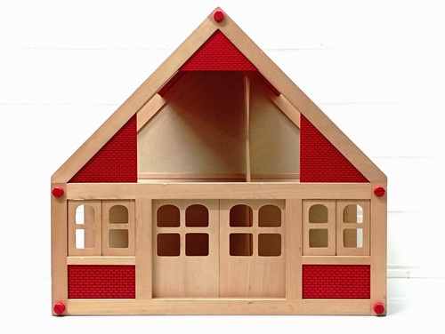 Vintage puppenhaus holz - puppenhaus,