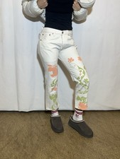 Levi’s Jeanshose Jeans Weiß 501 W28L32 M Crazy Legs Adams Apple Special Edition