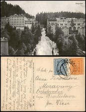 Ansichtskarte Bad Gastein Ansicht mit Wasserfall 1928