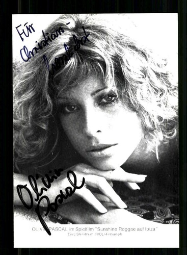 Olivia pascal autogrammkarte - pascal,
