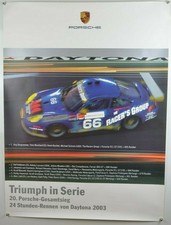 schönes Plakat Poster Porsche 911 GT3 RS 24h Daytona 2003 101 x 76cm Rennplakat