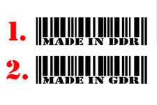 Made in DDR • Aufkleber • Sticker • IFA GDR Trabant MZ Barkas Wartburg Simson