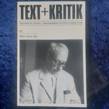 Text + Kritik - Hans/ Jean Arp - Band 92 - von 1986