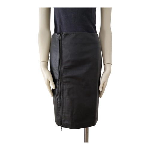 Vintage echter leder minirock - vintage,
