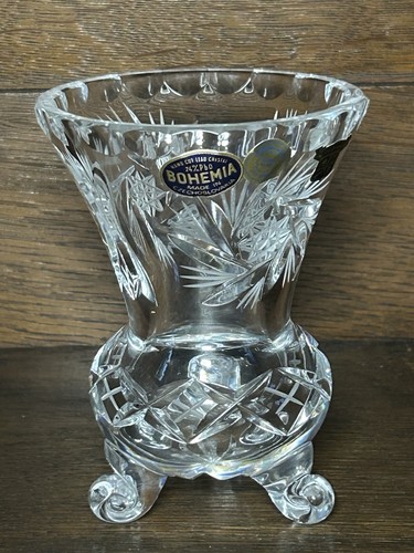 Bohemia bleikristall vase - bohemia, 3