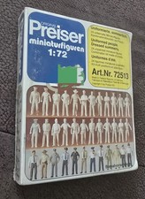 Preiser 72513,1:72 Uniformierte, sommerlich gekleidet, unbemalt ,Neu