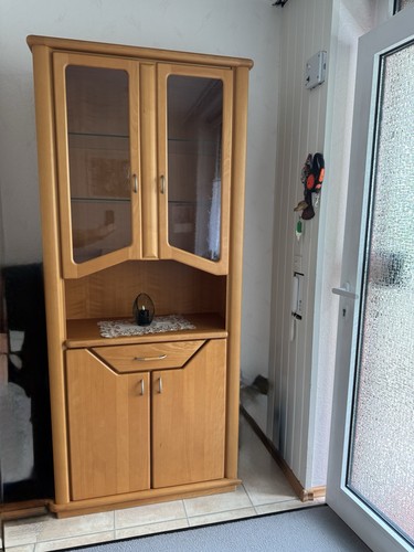 Vitrinenschrank massiv erle - vitrinenschrank,