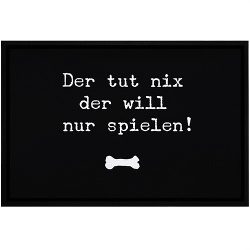 Fußmatte mit spruch hund - spruch,