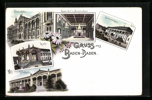 Lithographie baden - lithographie, baden-baden