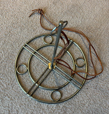 Adventskranz aus Metall silber