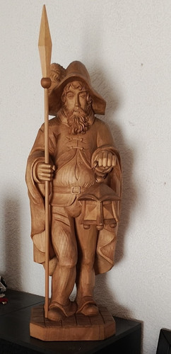 Holzfigur nachtwächter - holzfigur,