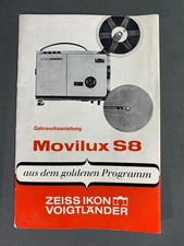 Original Movilux S8 Bedienungsanleitung Deutsch Super 8 Projektor Handbuch