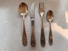 Kinderbesteck Clarfeld 90er Silber, 4 Teile