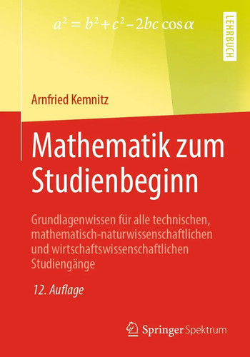 Mathematik zum studienbeginn - studienbeginn, |