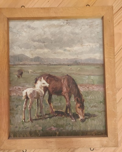 Oelbild rudolf schacht - rudolf,
