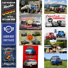 DDR Blechschilder Schilder 20x30cm Ostalgie Osten NVA Fahrzeuge Ostdeutschland