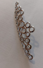 Reizende große Pierre Lang Brosche Silberfarben  9 cm