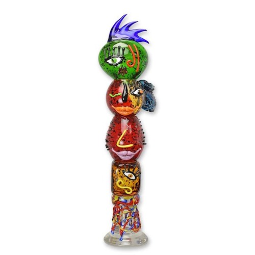 Glasfigur totem - glasfigur,