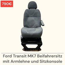 Ford Transit MK7 Beifahrersitz Sitz mit Armlehne und Sitzkonsole