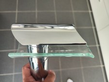 Wasserhahn - Wasserfall, Glas und Chrom, modern,  kurze Einsatzzeit