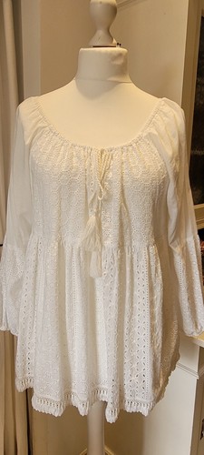 Hallhuber bluse tunika weiß - hallhuber,