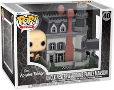 The Addams Family - Uncle Fester & Addams Family Mansion 40 Funko Pop! Town Viny