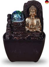  Zimmerbrunnen Zen-Buddha LED-Licht - Zen-Geist Dekoration - Feng Shui 