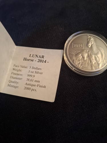 1oz silber 999 2014 lunar - 999,