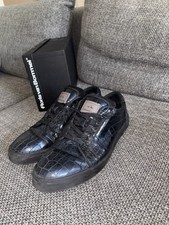 Floris van Bommel Ledersneaker - Modell P0026 Navy Croco Combi - Gr. 44,5