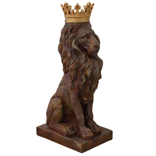 Skulptur löwe mit krone figur - skulptur,
