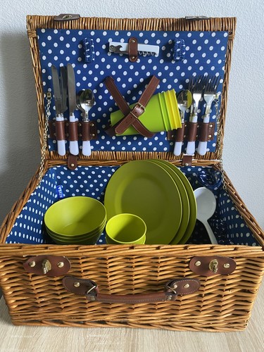 Picknick korb nivea geflochten - korb,