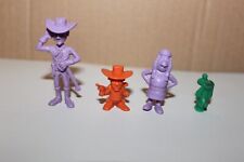 4 Plastikfiguren DARGAUD Wildwest LUCKY LUKE Stenval wohl um 1970
