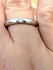 Damenring 925 Sterling Silber TCM, poliert, Spannring-Design, Ringgröße 57