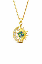 Sonne & Mond Halskette Gold