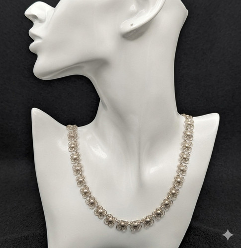 Vintage 835 silber collier - vintage,