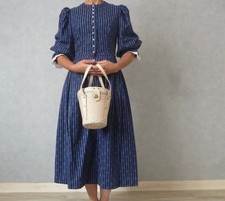 VINTAGE Landhaus Bauern Dirndl Kleid KLEID BAVAROISE Trachtenkleid Gr34/36