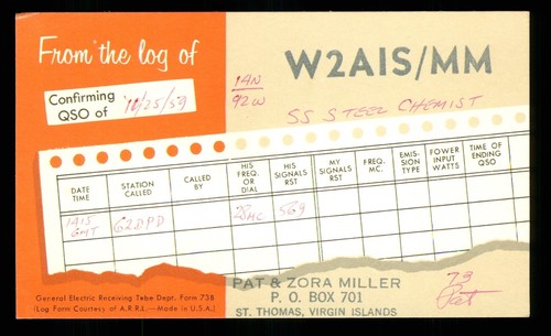 Qsl karte radio usa - x,