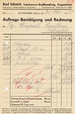 Rechnung Schmitt Kuppenheim